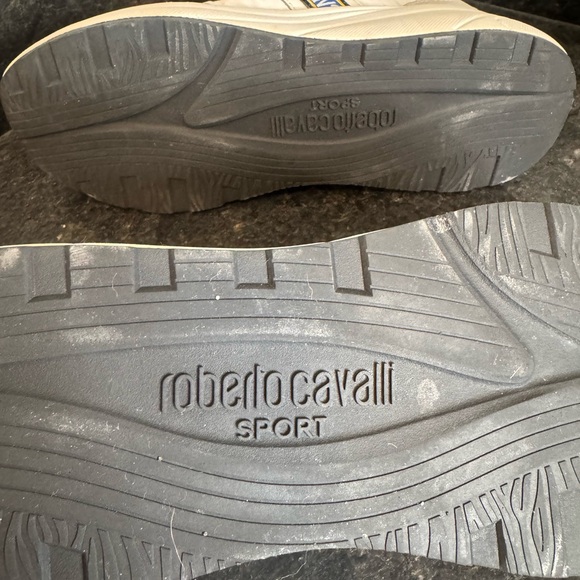 Roberto Cavalli Sport White and Silver Athletic Shoes - Picture 13 of 13